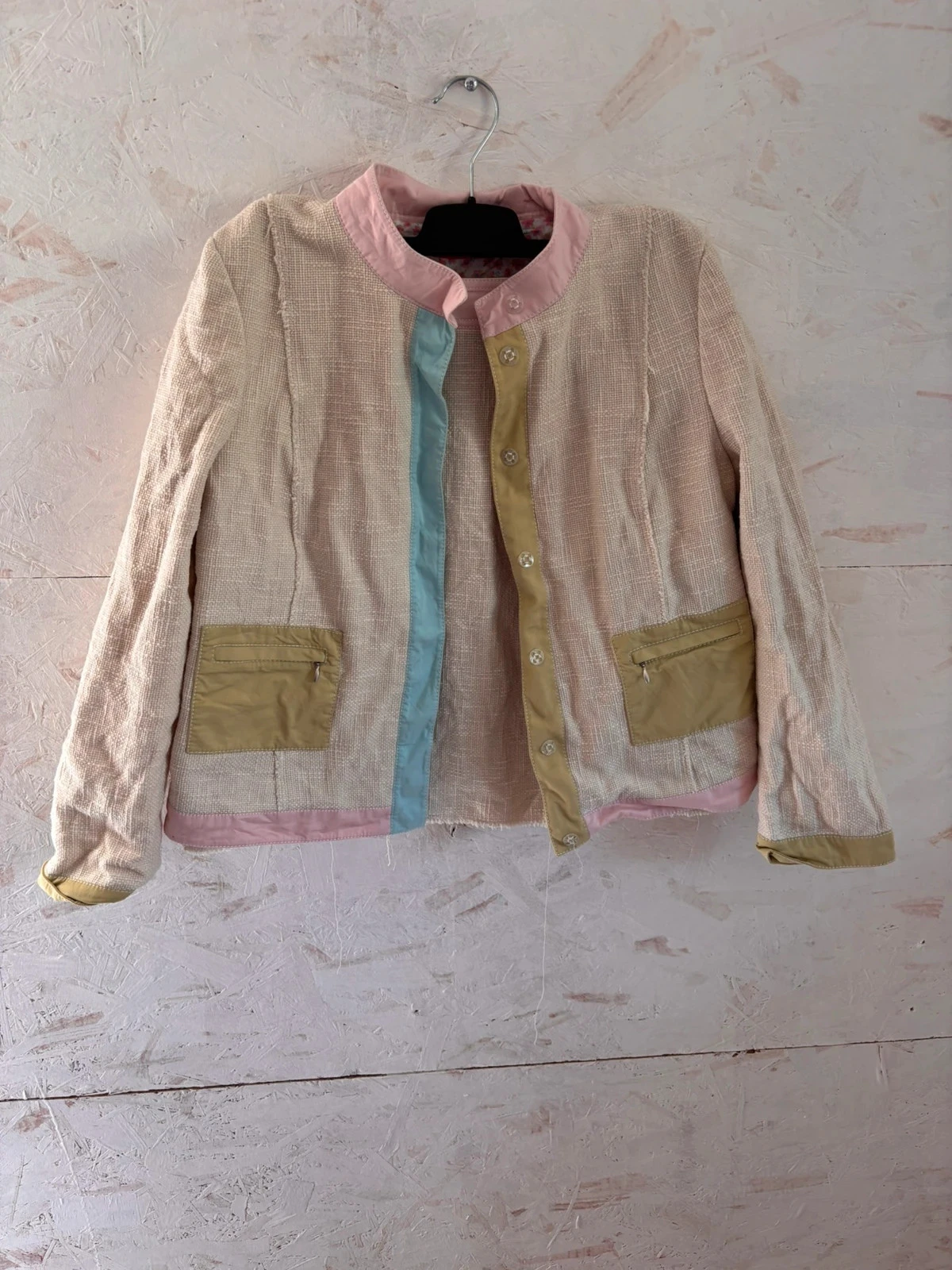 Ensemble veste et jupe en coton texturé Alain Manoukian – Taille 44 – Très bon état